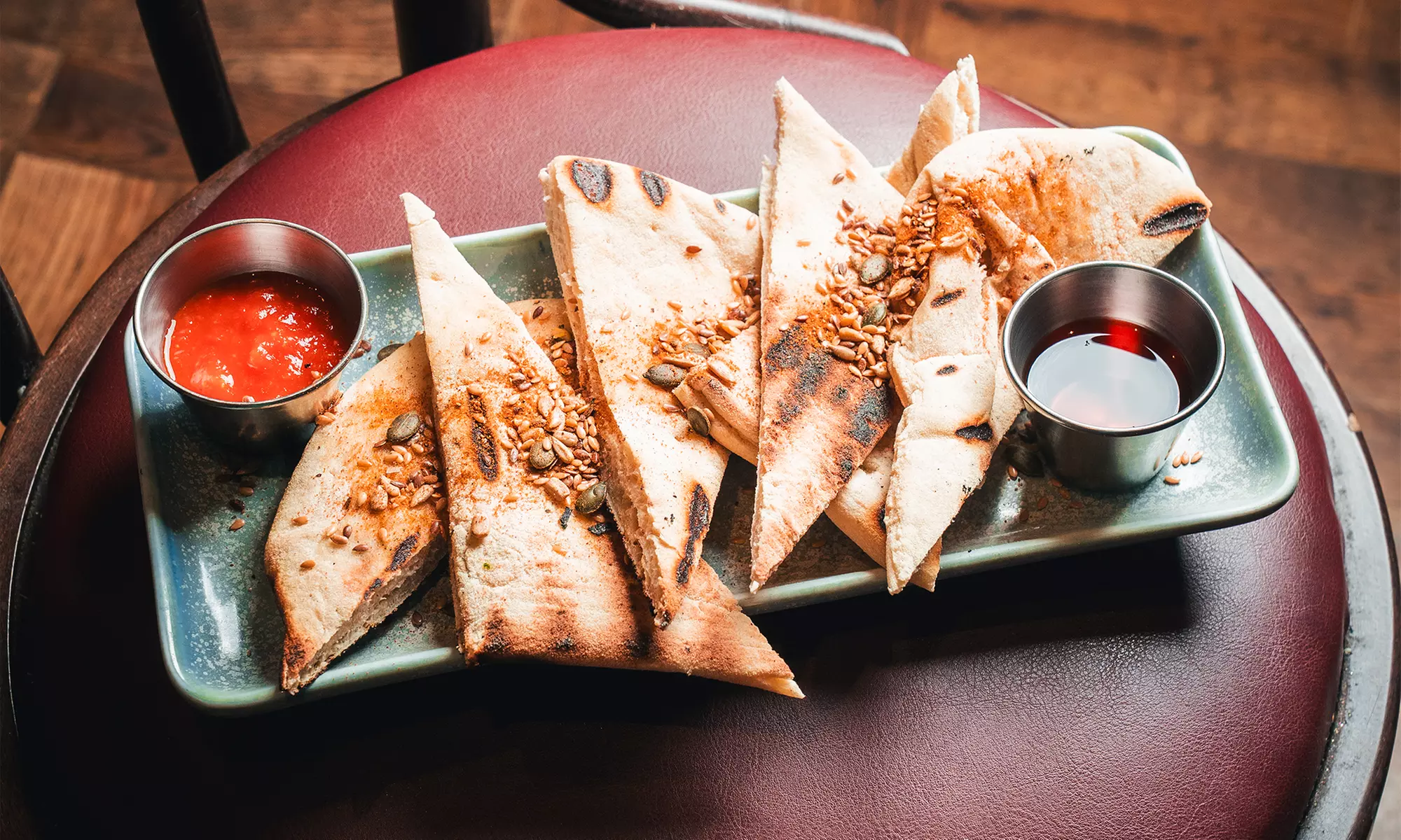 5 Tapas to Share Glass of Sangria for Two at 2Taps Wine Bar