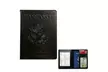 RFID Travel Wallet with Card Slot Faux Leather Passport Case Vaccine Card Holder - Second Medium