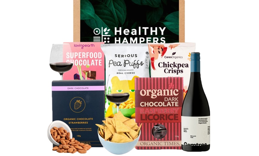 Image 6: Vegan Whiskey, Moet Champagne Vegan, Organic Nibbles Hamper & More