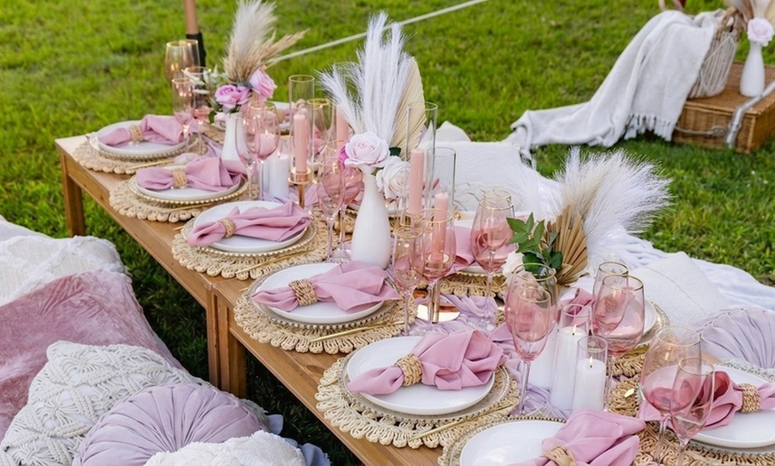 Image 2: Luxury Picnic with Styled Setup & Drinks for Dates & Celebrations
