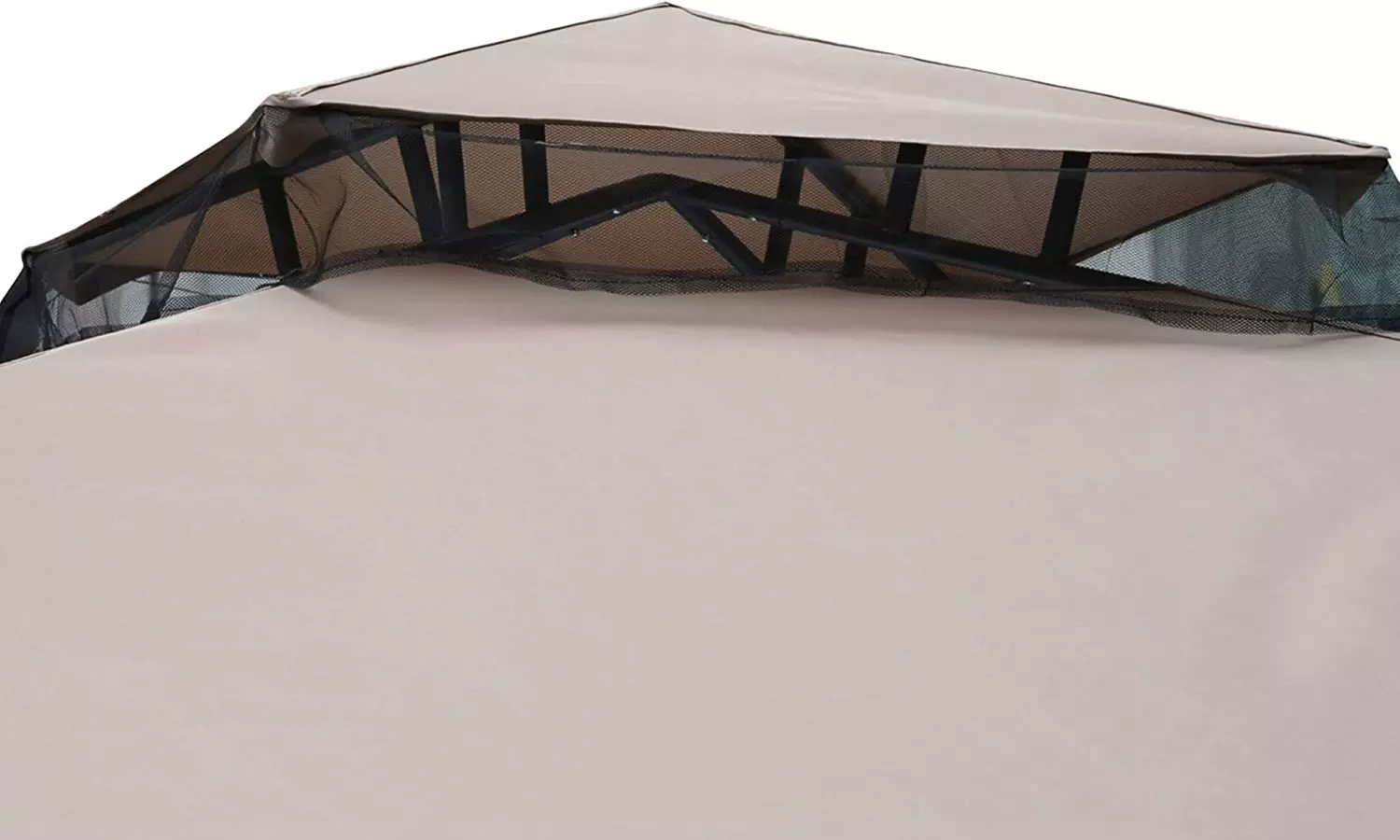 Outsunny 3m x 3m Gazebo with Net Curtains, Stylish Metal Design