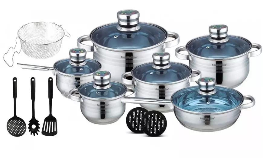 Image 6: Batteria di cucina da 16 o 18 pezzi Royalty Line