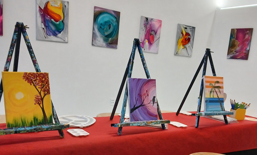 Image 3: Mandala Plates, Guided Painting, Figure Drawing Workshop for 1,2 or 4 