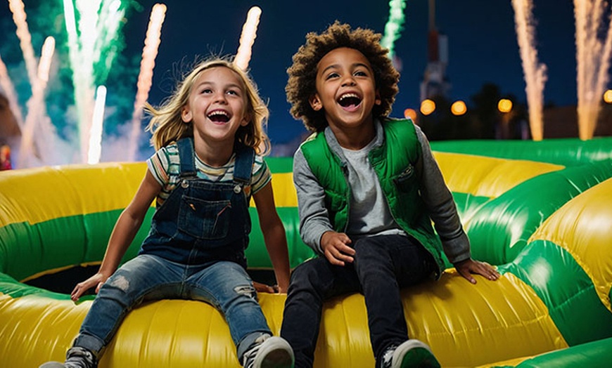 Image 1: One-of-a-kind, Massive, Jump Fest Adventure for 2 hours; For All Ages