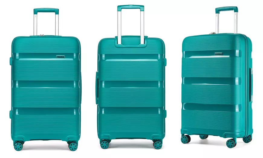 Image 22: 1 of 3 koffers met TSA-slot en dubbele zwenkwielen