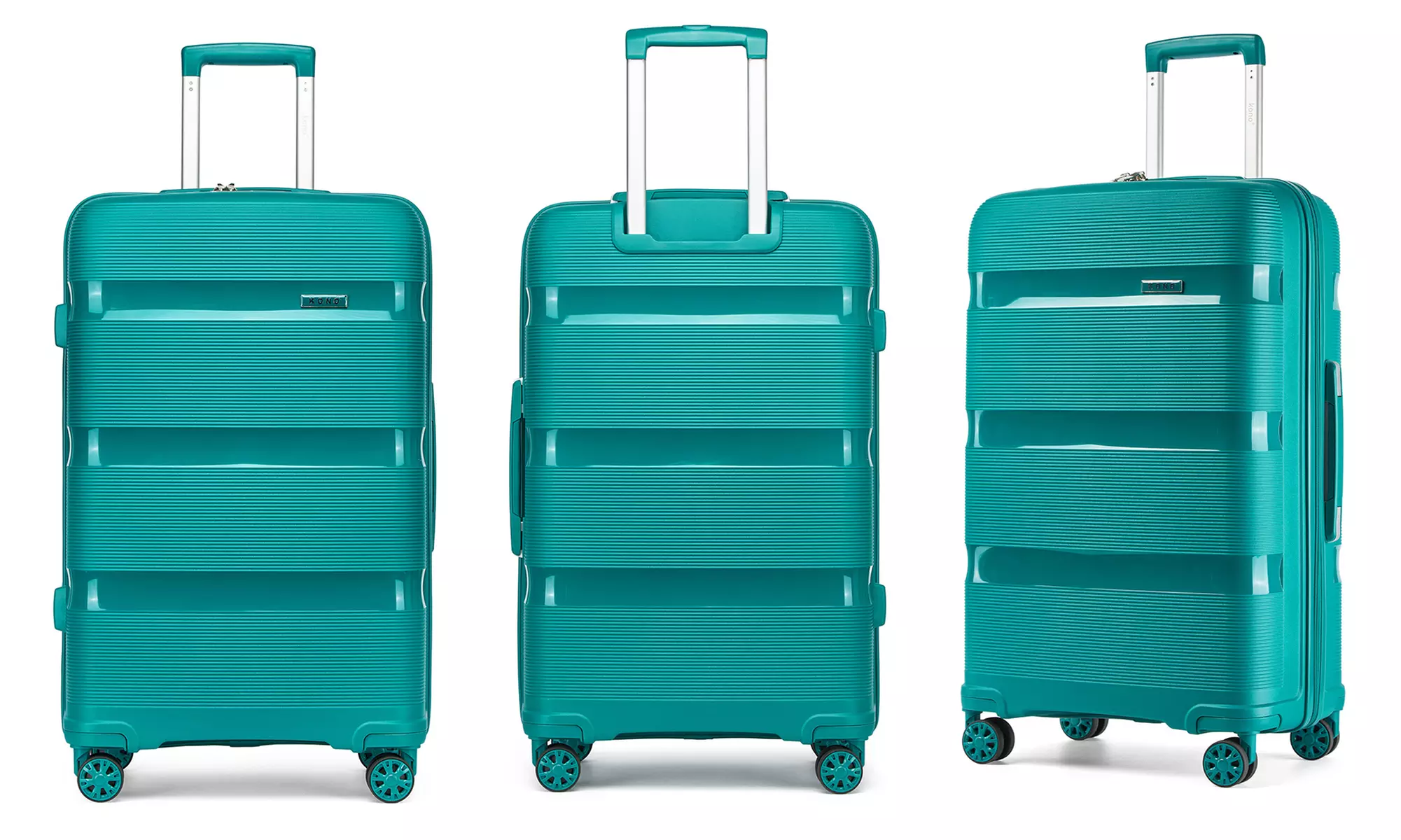 KONO Lightweight Hardshell Luggage 1 or 3-Piece with TSA Lock