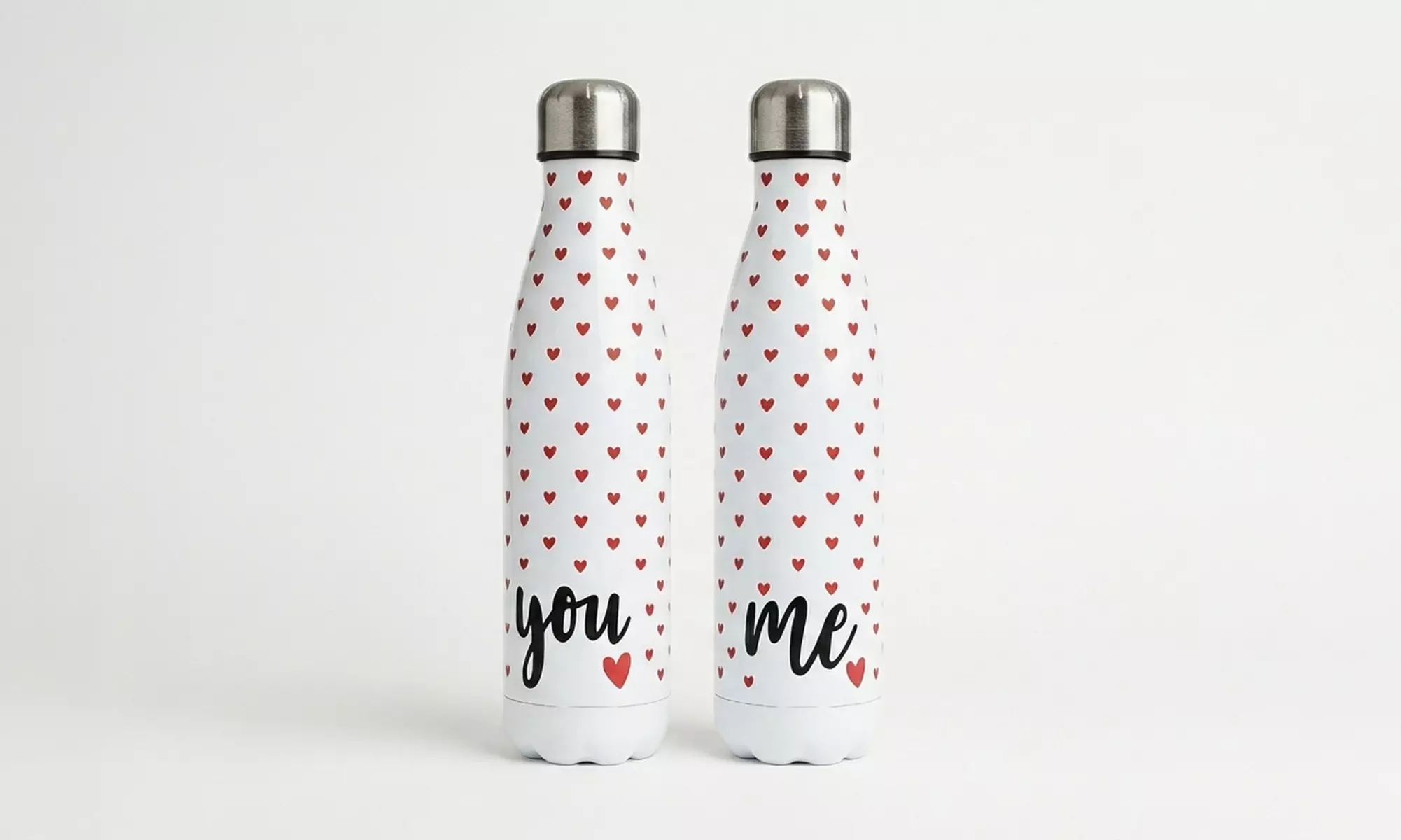 Set van 2 'You & Me' thermoflessen