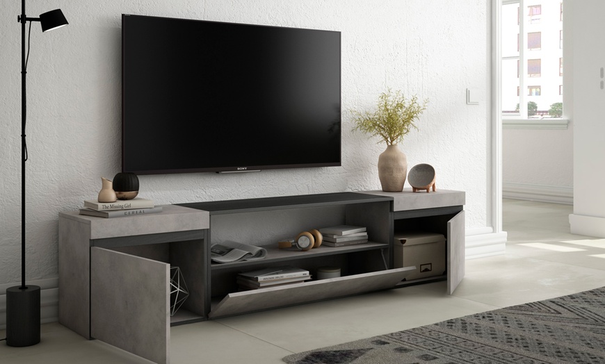 Image 18: Mueble TV avec cheminée électrique ou espace de rangement
