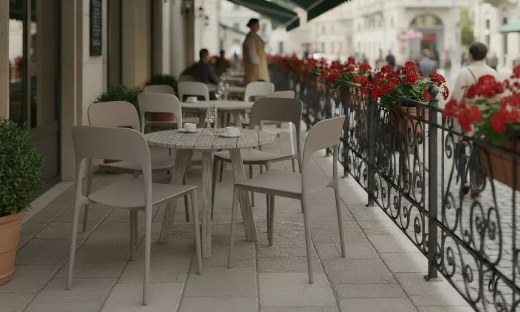 Set di 4 sedie da esterno