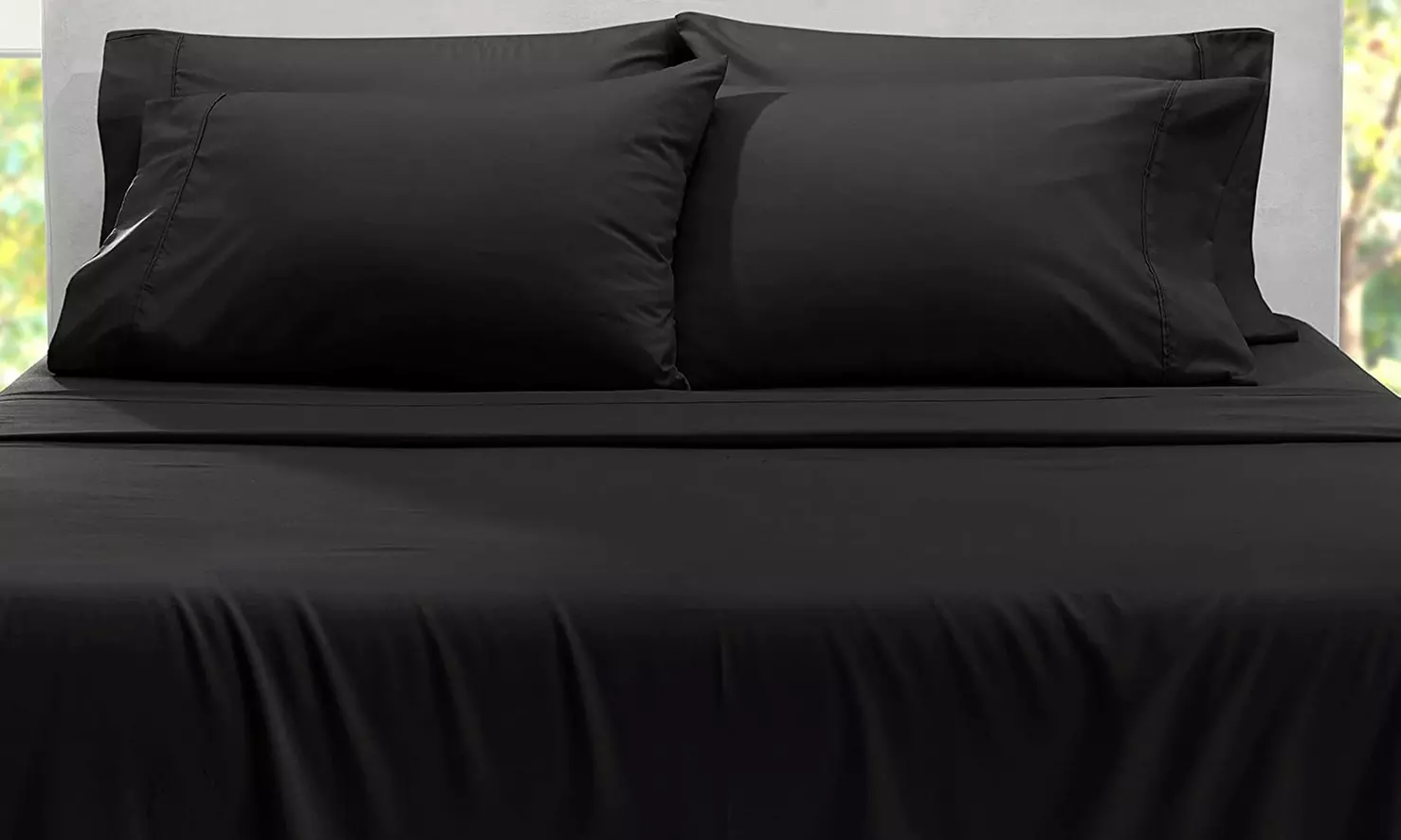 Hearth & Harbor Extra Deep Pocket Sheet Set - Microfiber Bed Sheets - 24" Depth