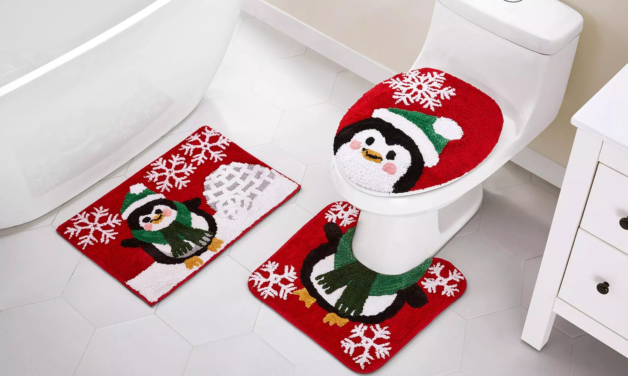 Holiday Bath Rug Set (3-Piece) - Primary Image