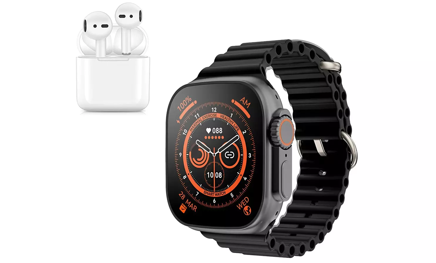 Smartwatch ULTRA 8 mit kabellosen In-Ear-Kopfhörern - Primary Image