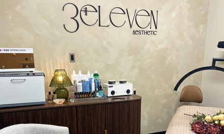 One 75 Minutes Dermplane Facial + Brightening Peel + HydroBoost + LED - 3:11 Aesthetic