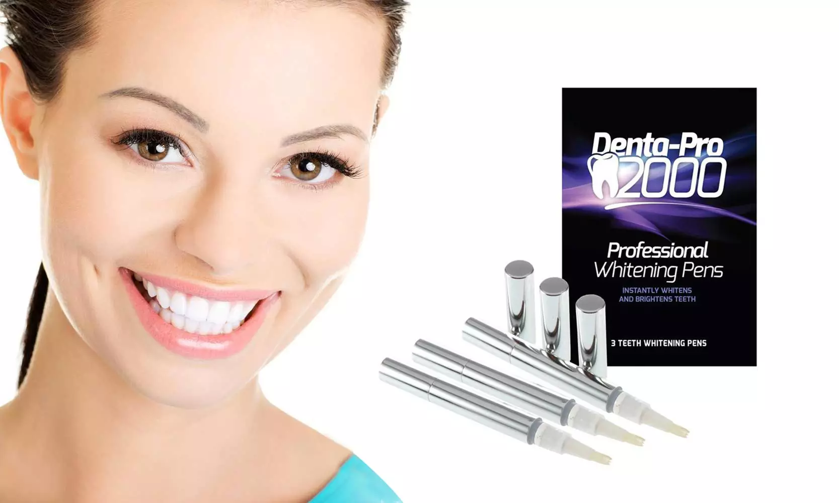 DentaPro 2000 Professional Teeth Whitening Pens (3-Pack) - Primary Image