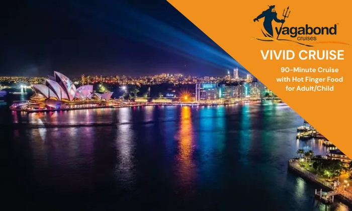 Vivid Harbour Nights: 90-MinCruise with Buffet Dinner for Adult Or Child