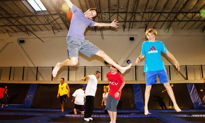 Jump Passes, Laser Tag, or Party for 10 at EZAIR Trampoline Park & Laser Tag (Up to 45% Off)  - Primary Image