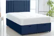 Plush Velvet Ottoman Gas Lift Bed with Memory Spring Mattress And Panel Headboard - Second Medium