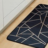 Image 1: Black & Gold Graphic Rug