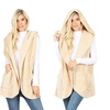 Image 5: Women's Hooded Faux-Fur Vest with Side Pockets. Plus Sizes Available.