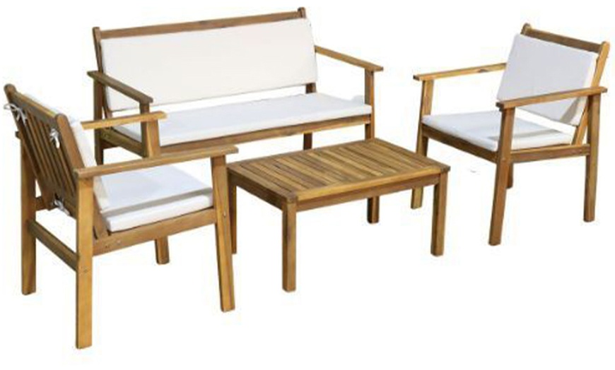 Image 3: Set patio di 4 mobili da giardino Bakaji