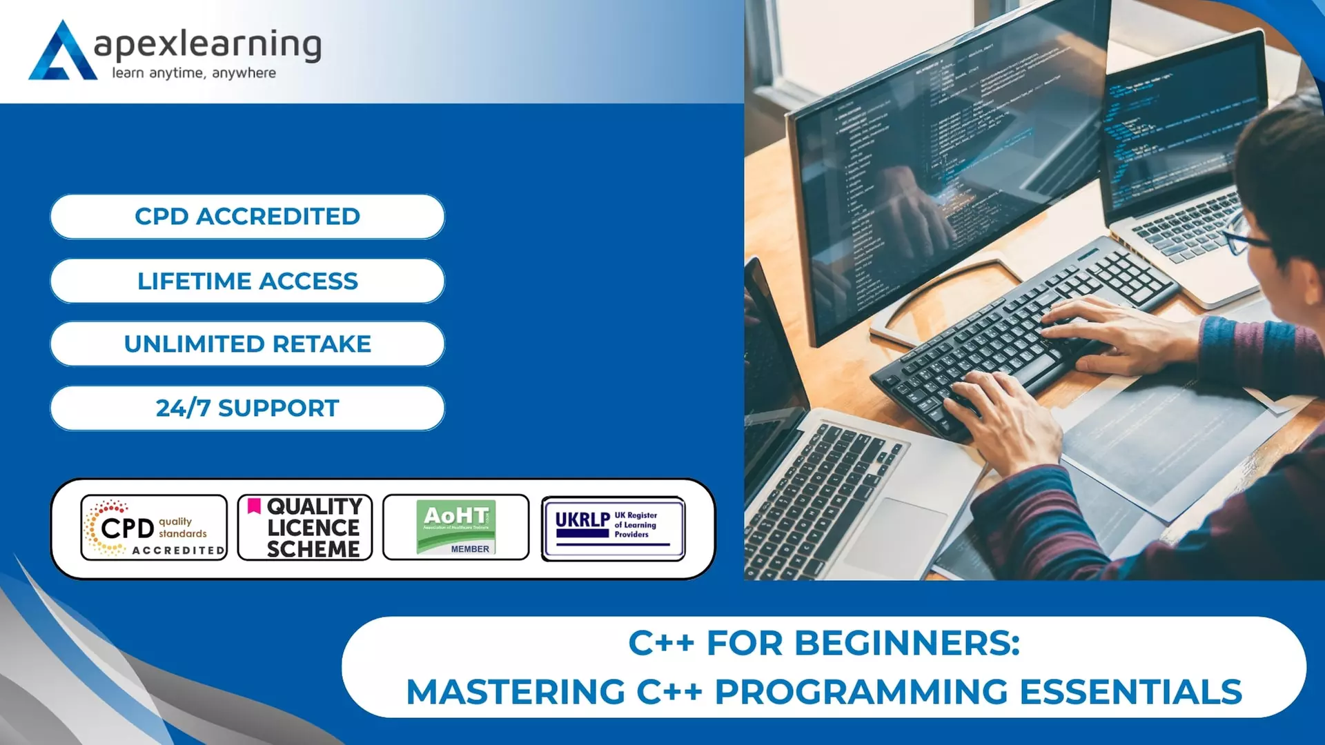 C++ for Beginners: Mastering C++ Programming Essentials from Apex Learning (Up to 93% Off) - Primary Image