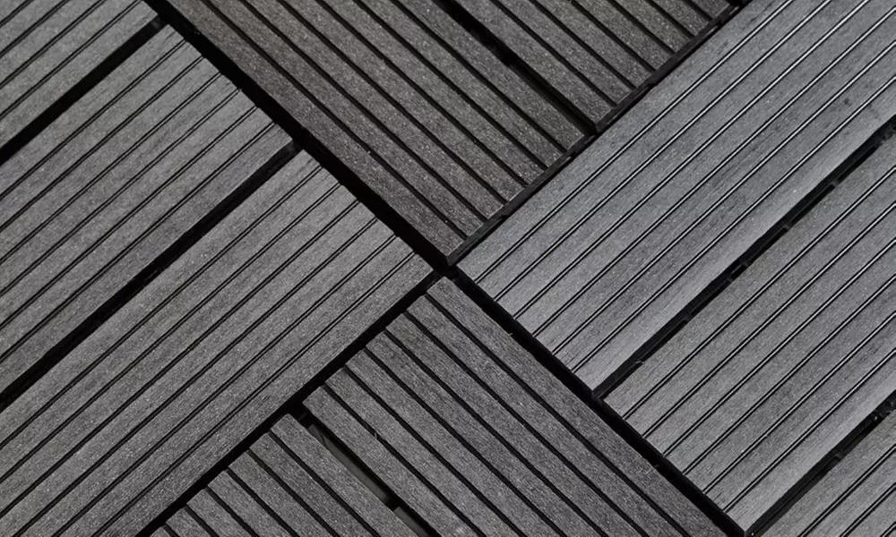 Up to 50 Packs of Non-Slip Decking Tiles - Grey or Brown