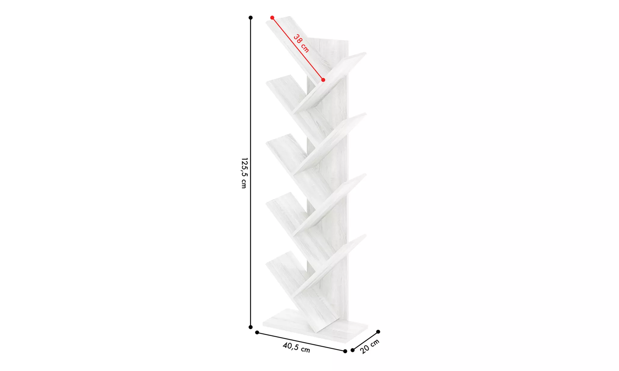 Libreria ad albero 8 ripiani Elisa