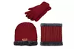 3 Pcs Winter Knit Beanie Hat Neck Warmer Touch Screen Gloves Set Christmas Gift - Second Medium