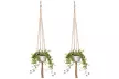 2pcs s Plant Hanger Basket Hanging Rope Planter Basket Pot Holder Flower Garden - Second Medium