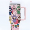 Image 7: 40oz Labubu-Design Stainless Steel Tumbler with Straw