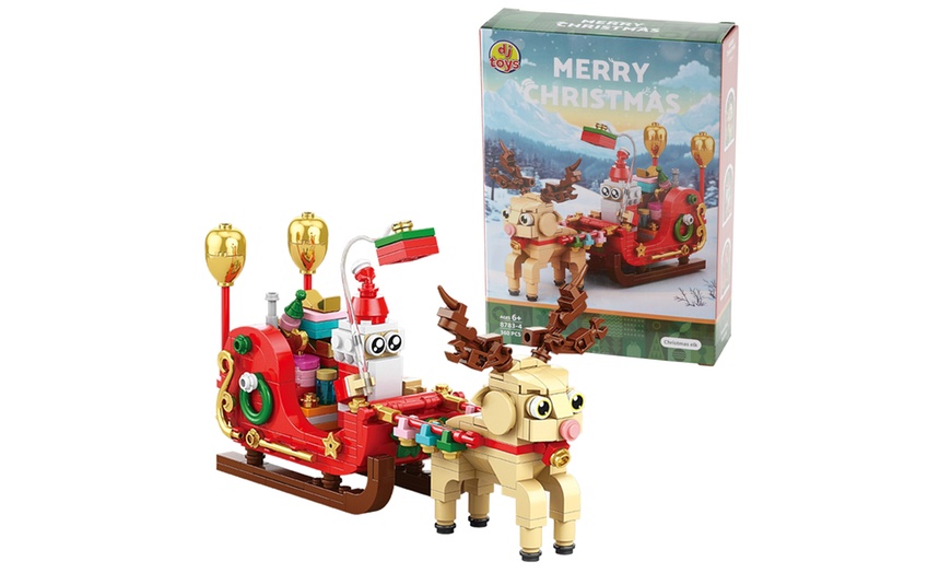 Image 3: Christmas Building Block Gift Set - Set of 3 Models, Compatible with Major Brands (Ages 6+)