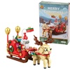 Image 3: Christmas Building Block Gift Set - Set of 3 Models, Compatible with Major Brands (Ages 6+)