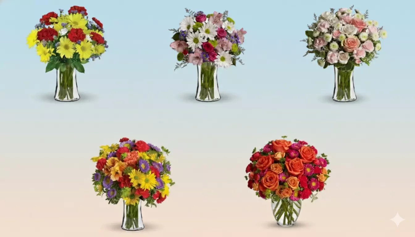 Exclusive Blooms Today Offer: Same Day Celebration Flower Bouquets with Vase & Delivery