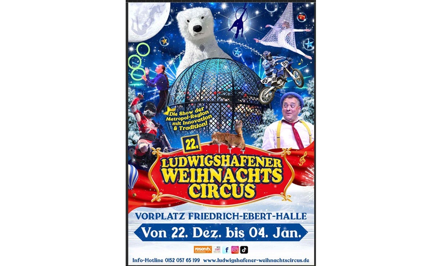Image 2: 1 Ticket für den Ludwigshafener Weihnachtscircus vom 22.12. bis 03.01.