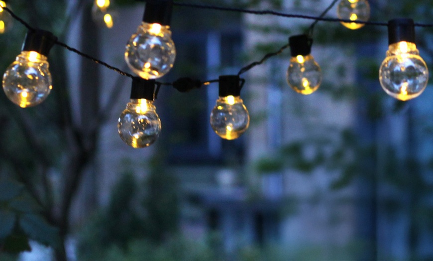 Image 7: 5M 20 Bulbs Retro Solar String Lights