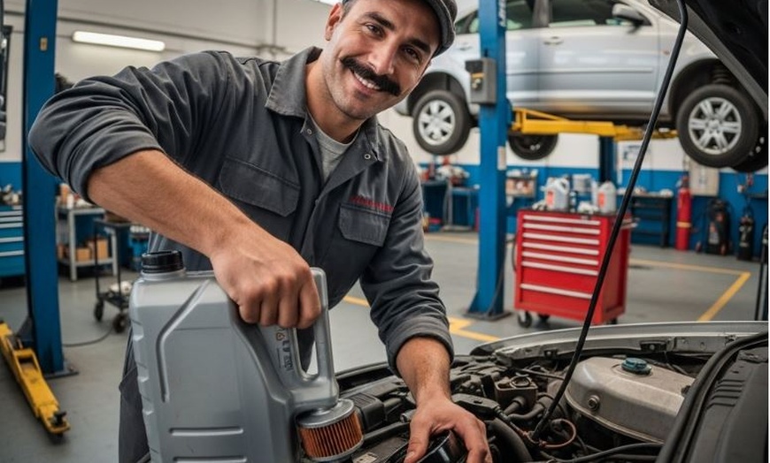 Image 1: Cambio de aceite y filtros a elegir con revisión pre-ITV de 30 puntos