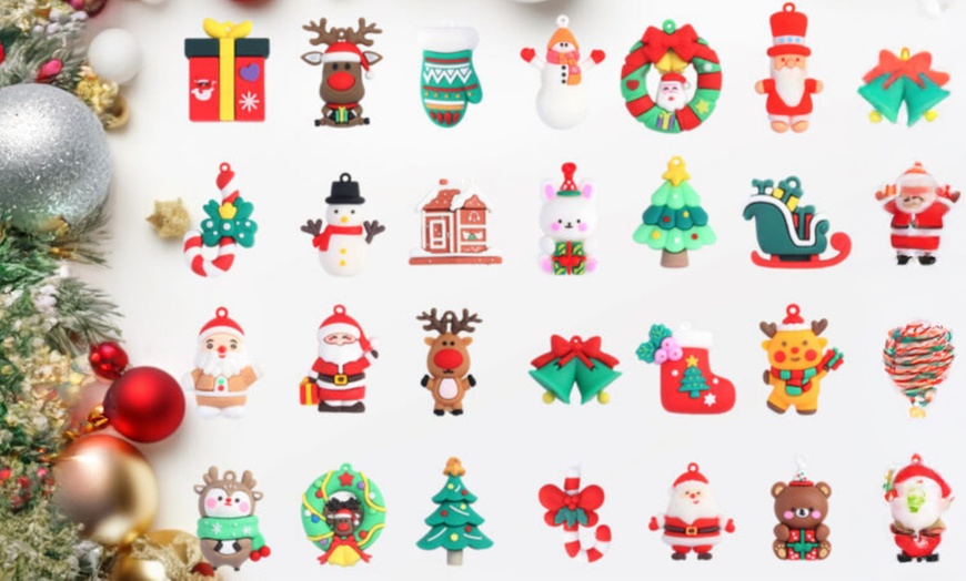 Image 3: Christmas Advent Calendar Blind Box with 24 Festive Charms