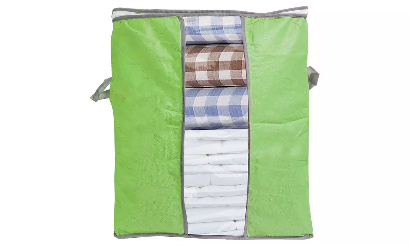 Foldable Storage Bag Clothes Blanket Quilt Closet Sweater Organizer Boxes Bags