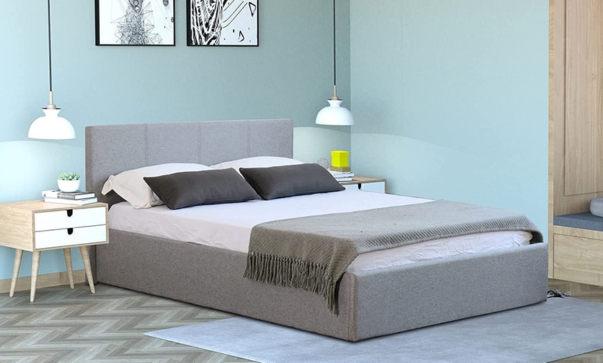 Image 5: Side-Lifting Ottoman Bed with Optional Mattress