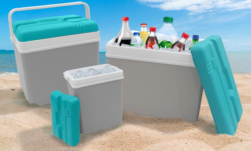 Image 2: Insulated Cooler Ice Box and Optional Ice Blocks 15L, 24L, 35L

