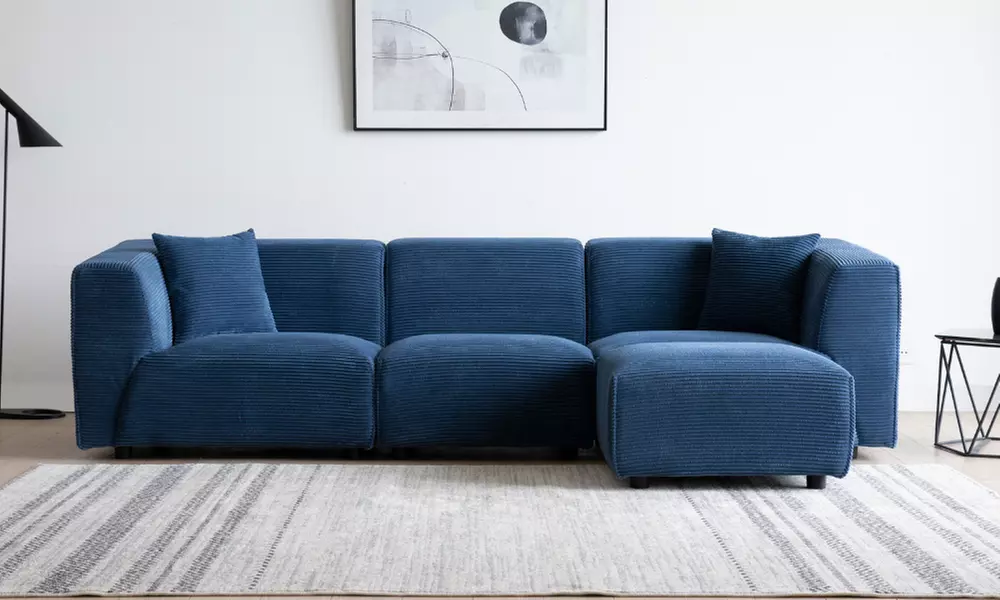 Canapé modulable Kocoon 3 places avec son pouf