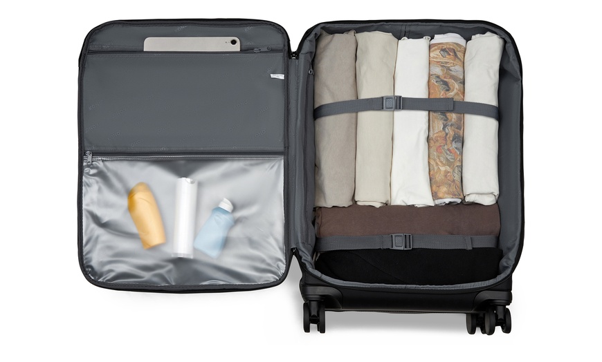 Image 7: Four Piece Soft Shell Suitcase and Travel Bag Set