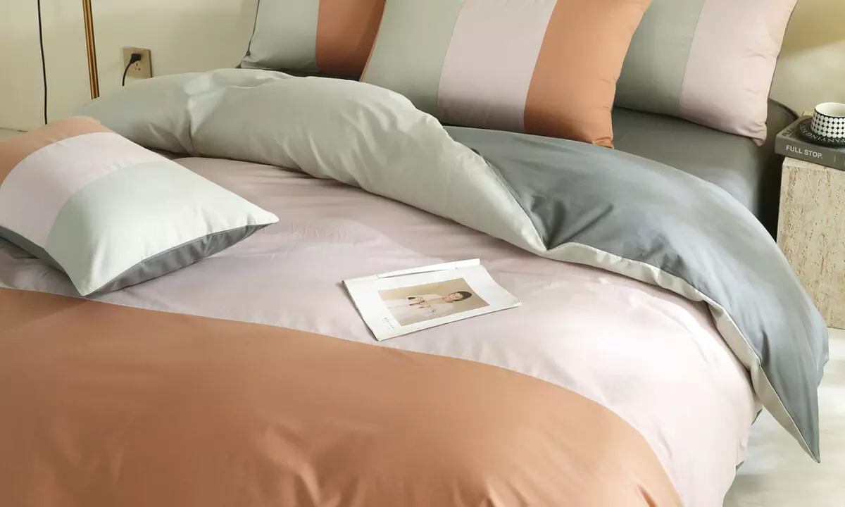 Reversible Pure Cotton Pillowcase Pair