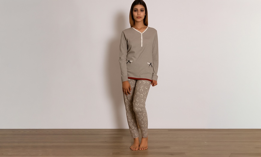 Image 41: Winter-Pyjama aus Baumwolle für Damen