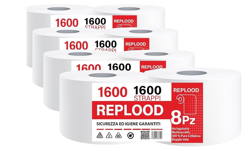 Image 1: 4 o 8 rotoloni asciugatutto coppia di 2 rotoli da 2 kg
