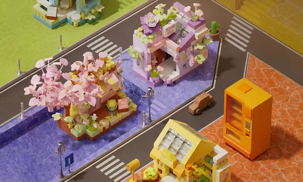 Set de 6 micro-boutiques féeriques à construire