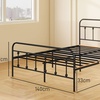 Image 7: HomCom Metal Bed Frames in Various Sizes and Colours