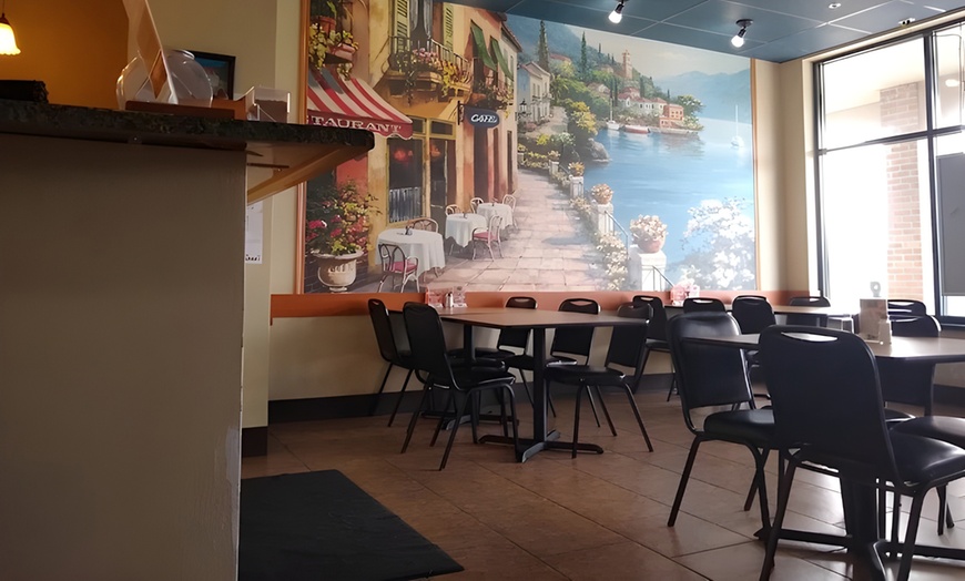 Image 3: Pizza Deals with Appetizer, Garlic Bread, or Dining Credit Options