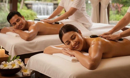 Ritual de masaje relajante en pareja con aceites aromáticos de 45 minutos - Toque de Seda