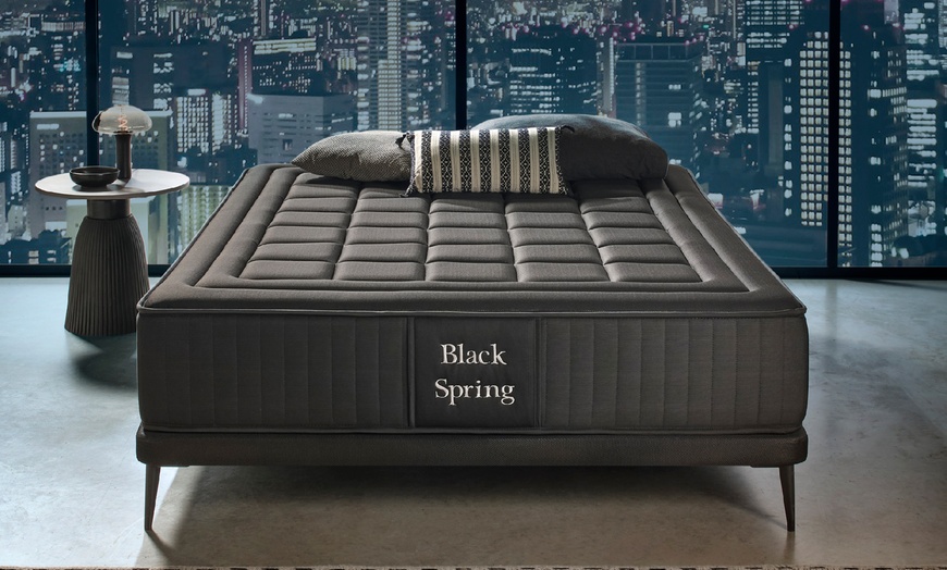 Image 3: Taschenfederkern- und Memory-Schaum-Matratze „King Spring Black“